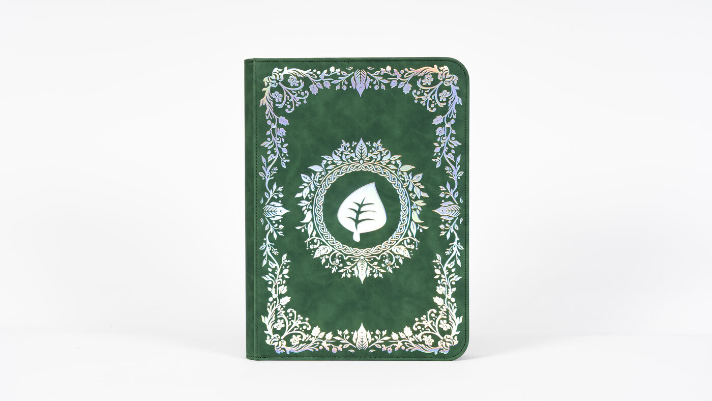 Full front exterior of the Iron Root binder