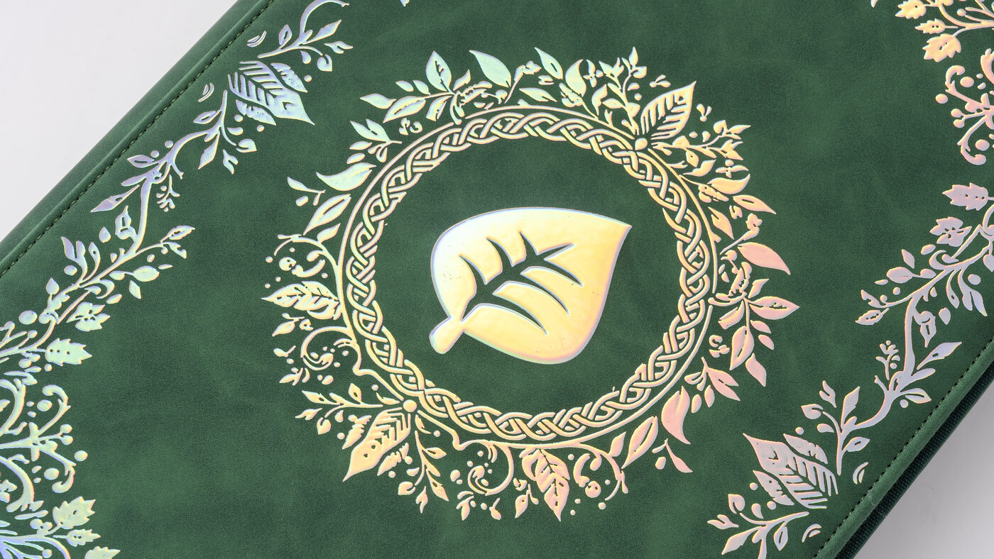 Iron Root cover artwork and foil border in detail